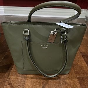 Guess olive green purse